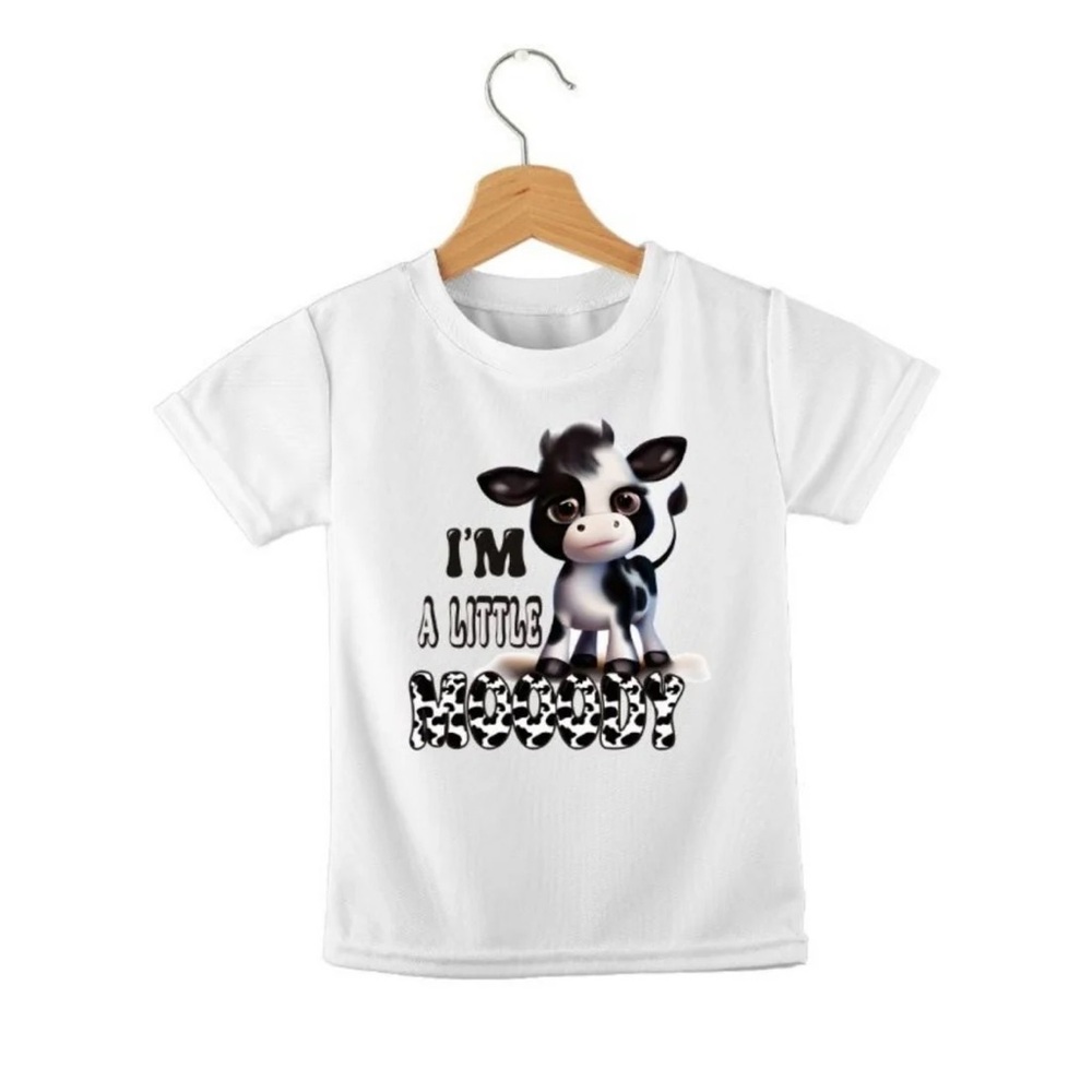 “I’m a Little Moody Cow Toddler T-Shirt | 100% Cotton | Cute Farm